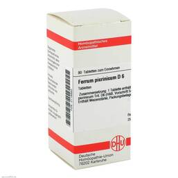 Abbildung: Ferrum picrinicum D 6 Tabletten Tabletten, 80 St PZN 02116882