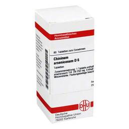 Abbildung: Chininum arsenicosum D 6 Tabletten Tabletten, 80 St PZN 02117456