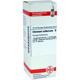 Abbildung: Chininum sulfuricum D 4 Dilution Dilution, 20 ml PZN 02117539