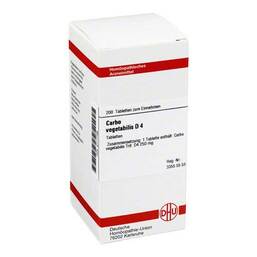 Abbildung: DHU Carbo vegetabilis D 4 Tabletten Tabletten, 200 St PZN 02117798