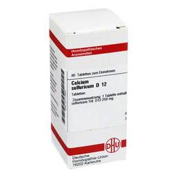 Abbildung: Calcium sulfuricum D 12 Tabletten Tabletten, 80 St PZN 02117924