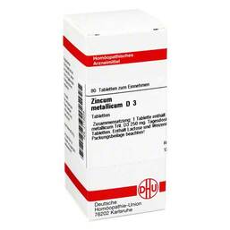 Abbildung: Zincum metallicum D 3 Tabletten Tabletten, 80 St PZN 02118208