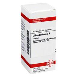 Abbildung: Lilium tigrinum D 6 Tabletten Tabletten, 80 St PZN 02118467
