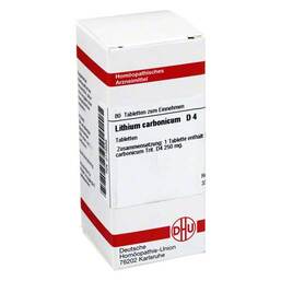 Abbildung: Lithium carbonicum D 4 Tabletten Tabletten, 80 St PZN 02118556
