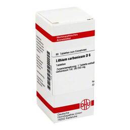 Abbildung: Lithium carbonicum D 6 Tabletten Tabletten, 80 St PZN 02118562