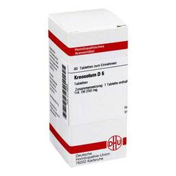 Abbildung: Kreosotum D 6 Tabletten Tabletten, 80 St PZN 02118958