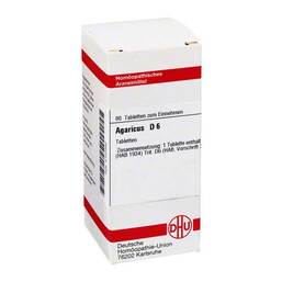 Abbildung: Agaricus D 6 Tabletten Tabletten, 80 St PZN 02120582