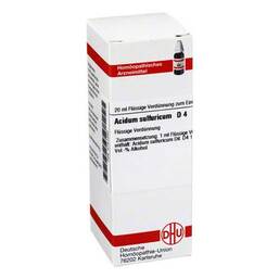 Abbildung: Acidum sulfuricum D 4 Dilution Dilution, 20 ml PZN 02121340