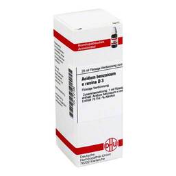 Abbildung: Acidum benzoicum e res. D 3 Dilution Dilution, 20 ml PZN 02121392