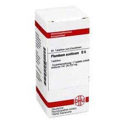 Abbildung: DHU Plumbum aceticum D 6 Tabletten Tabletten, 80 St PZN 02122368