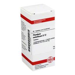 Abbildung: DHU Plumbum metallicum D 12 Tabletten Tabletten, 80 St PZN 02122463