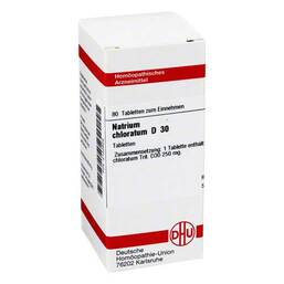 Abbildung: Natrium chloratum D 30 Tabletten Tabletten, 80 St PZN 02122859