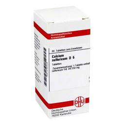 Abbildung: DHU Calcium sulfuricum D 6 Tabletten Tabletten, 80 St PZN 02125438