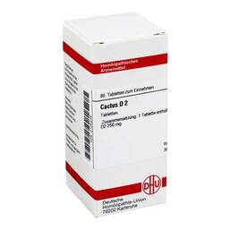 Abbildung: Cactus D 2 Tabletten Tabletten, 80 St PZN 02125473