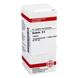 Abbildung: DHU Berberis D 6 Tabletten Tabletten, 80 St PZN 02126403