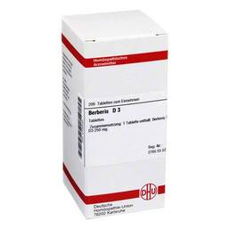 Abbildung: DHU Berberis D 3 Tabletten Tabletten, 200 St PZN 02126432