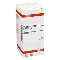 Abbildung: DHU Berberis D 4 Tabletten Tabletten, 200 St PZN 02126449