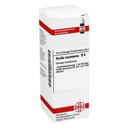 Abbildung: Aralia racemosa D 6 Dilution Dilution, 20 ml PZN 02126834
