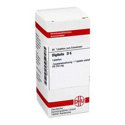 Abbildung: Digitalis D 6 Tabletten Tabletten, 80 St PZN 02127733