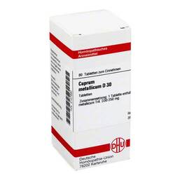 Abbildung: Cuprum metallicum D 30 Tabletten Tabletten, 80 St PZN 02127880