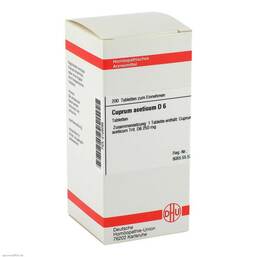 Abbildung: DHU Cuprum aceticum D 6 Tabletten Tabletten, 200 St PZN 02128098