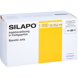 Abbildung: Silapo 1.000 I.E. / 0,3 ml Fertigspritzen 6X1 St, Fertigspritzen PZN 02128939