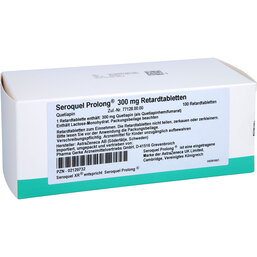 Abbildung: Seroquel Prolong 300 mg Retardtabletten 100 St, Retard-Tabletten PZN 02129732