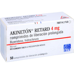 Abbildung: Akineton retard Tabletten 50 St, Retard-Tabletten PZN 02130497