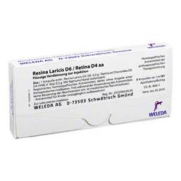Abbildung: Resina laricis / D 6 Retina D 4 aa Ampullen Ampullen, 8X1 ml PZN 02131060