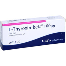 Abbildung: L-Thyroxin beta 100 µg Tabletten 50 St, Tabletten PZN 02134147
