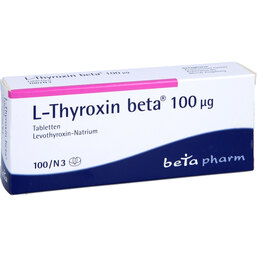Abbildung: L-Thyroxin beta 100 µg Tabletten 100 St, Tabletten PZN 02134153