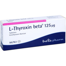 Abbildung: L-Thyroxin beta 125 µg Tabletten 50 St, Tabletten PZN 02134176