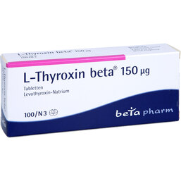 Abbildung: L-Thyroxin beta 150 µg Tabletten 100 St, Tabletten PZN 02134207
