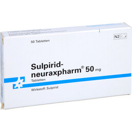 Abbildung: Sulpirid neuraxpharm 50 mg Tabletten 50 St, Tabletten PZN 02136264