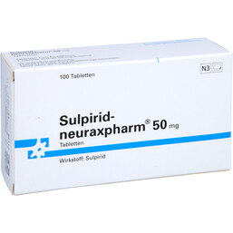 Abbildung: Sulpirid neuraxpharm 50 mg Tabletten 100 St, Tabletten PZN 02136270