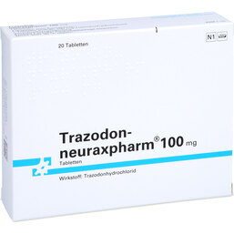 Abbildung: Trazodon neuraxpharm 100 mg Tabletten 20 St, Tabletten PZN 02136407