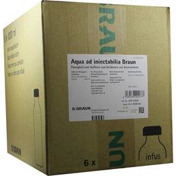 Abbildung: Aqua AD Injectabilia mit Combikappe Infusionslösung 6X1000 ml, Infusionslösung PZN 02138613