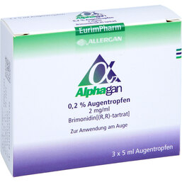 Abbildung: Alphagan Augentropfen 3X5 ml, Augentropfen PZN 02141408