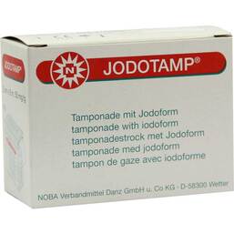 Abbildung: Jodotamp 50 mg / g 5mx2cm Tamp Tamponaden, 1 St PZN 02145808