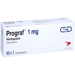 Abbildung: Prograf 1 mg Kapseln 50 St, Hartkapseln PZN 02146110