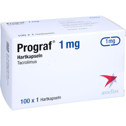 Abbildung: Prograf 1 mg Kapseln 100 St, Hartkapseln PZN 02146133