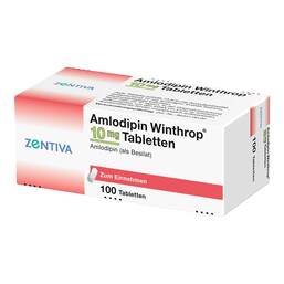 Abbildung: Amlodipin Winthrop 10 mg Tabletten 100 St, Tabletten PZN 02146587