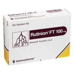 Abbildung: Rutinion FT 100 mg Tabletten 100 St, Tabletten PZN 02147351