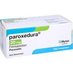Abbildung: Paroxedura 20 mg Filmtabletten 100 St, Filmtabletten PZN 02156108