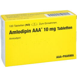Abbildung: Amlodipin AAA 10 mg Tabletten 100 St, Tabletten PZN 02157361