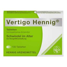 Abbildung: Vertigo Hennig Tabletten 100 St, Tabletten PZN 02161569