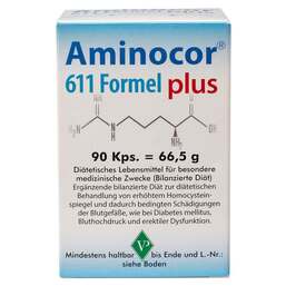 Abbildung: Aminocor 611 Formel plus Kapseln Kapseln, 90 St PZN 02163255