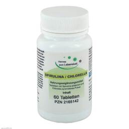 Abbildung: Spirulina + Chlorella Tabletten 60 St, Tabletten PZN 02165142