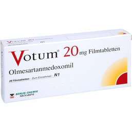 Abbildung: Votum 20 mg Filmtabletten 28 St, Filmtabletten PZN 02170114