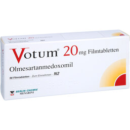 Abbildung: Votum 20 mg Filmtabletten 56 St, Filmtabletten PZN 02170120